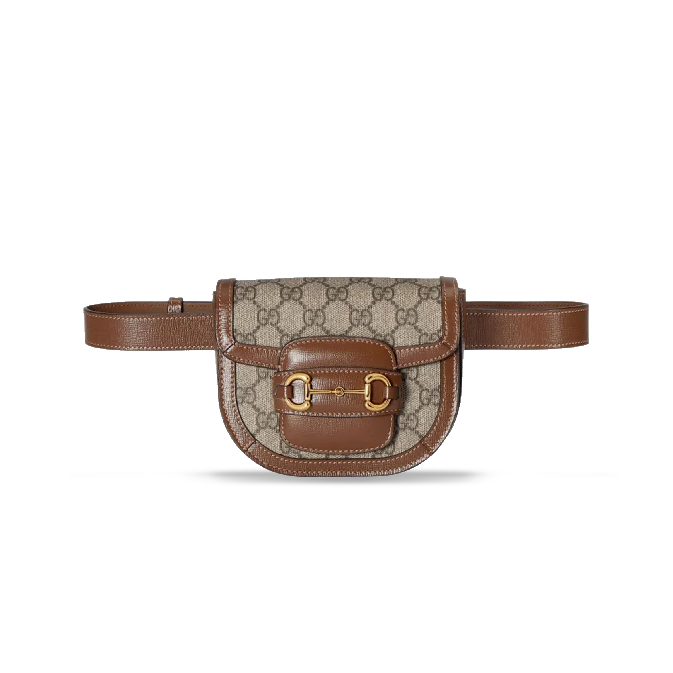 GUCCI HORSEBIT 1955 HALF CIRCLE WAIST BAG 760198 (16*13*6.5cm)